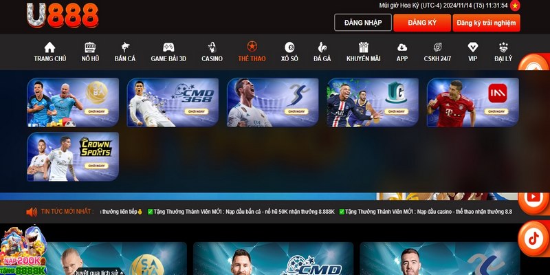 Hướng dẫn cụ thể quy trình tham gia cá cược tại U888